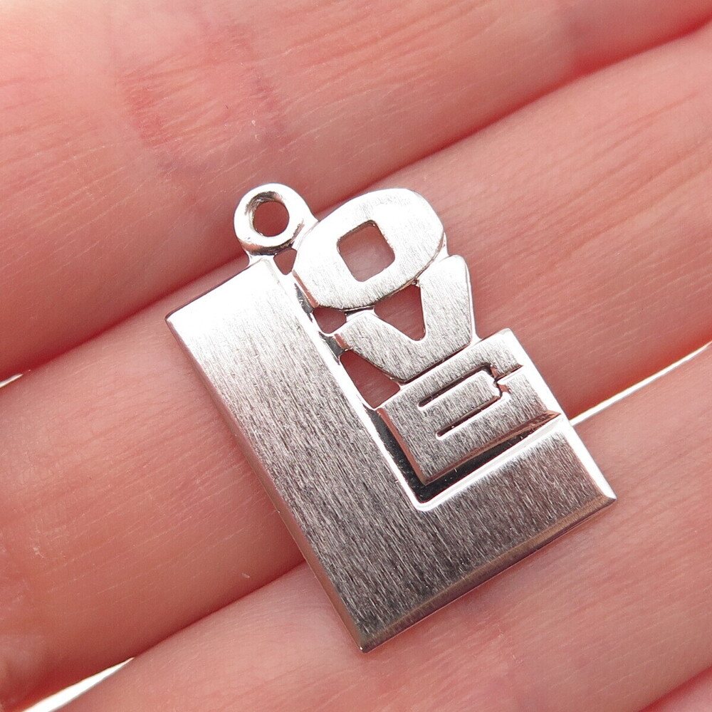 Town & Country 925 Sterling Silver Vintage Love Charm Pendant